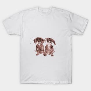 Dachshund, Dachshund couple T-Shirt